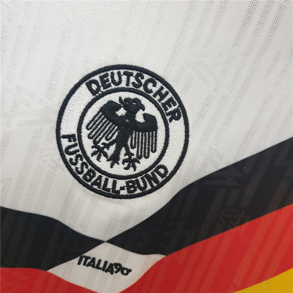 1990 Duitsland Thuis Retro Shirt Wereldbeker - Festival Paul Kalkbrenner Dj