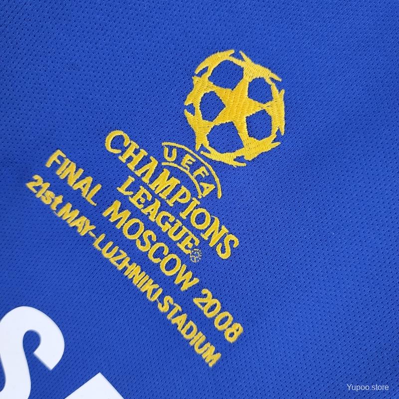 2008/2009 Chelsea Thuis Retro Shirt Champions League Finale Moskou