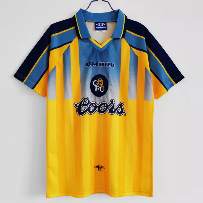 1996/1998 Chelsea Uit Geel Retro Shirt Coors