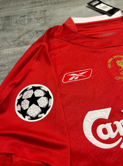 2004/2005 Liverpool Thuis Retro Shirt Champions League Finale