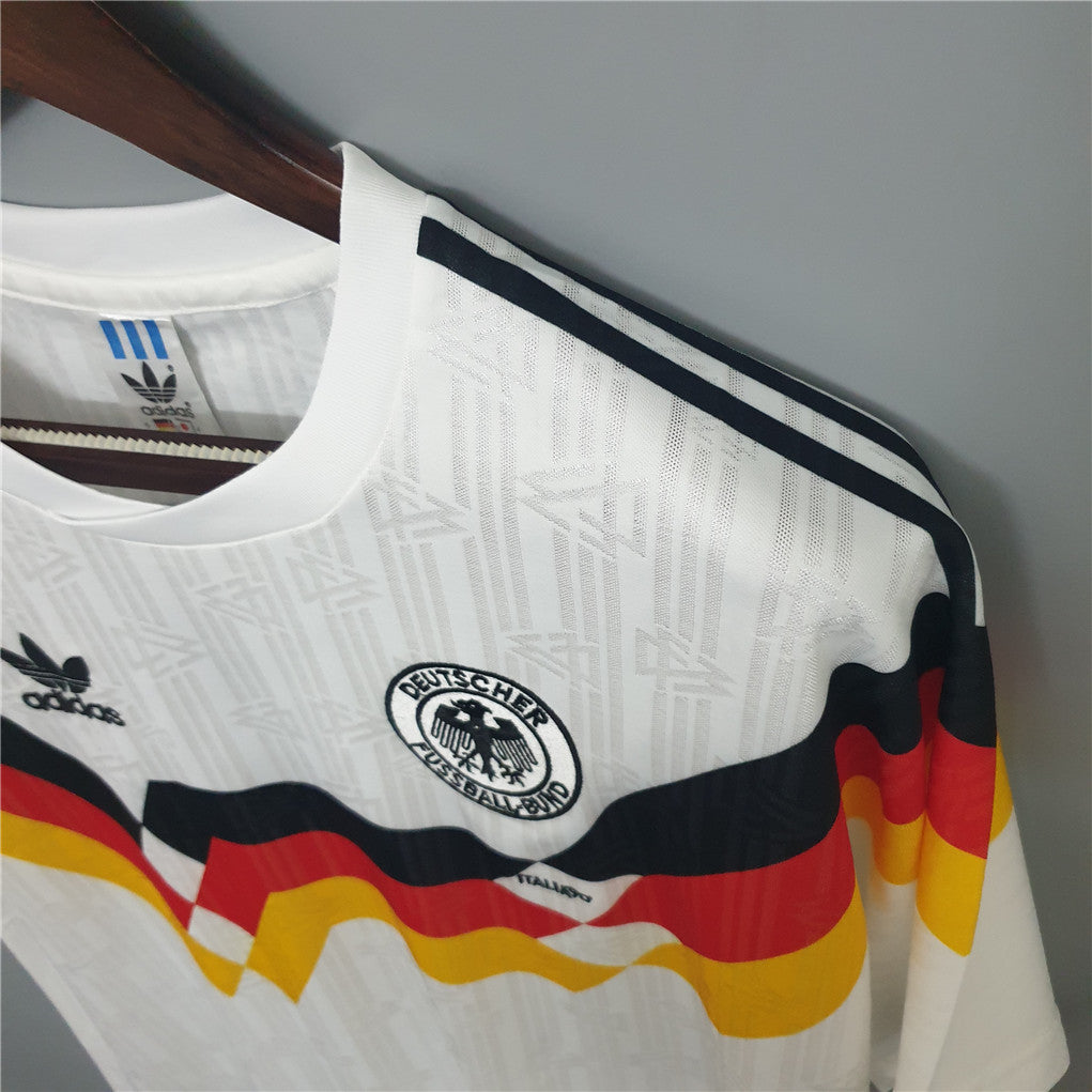 1990 Duitsland Thuis Retro Shirt Wereldbeker - Festival Paul Kalkbrenner Dj