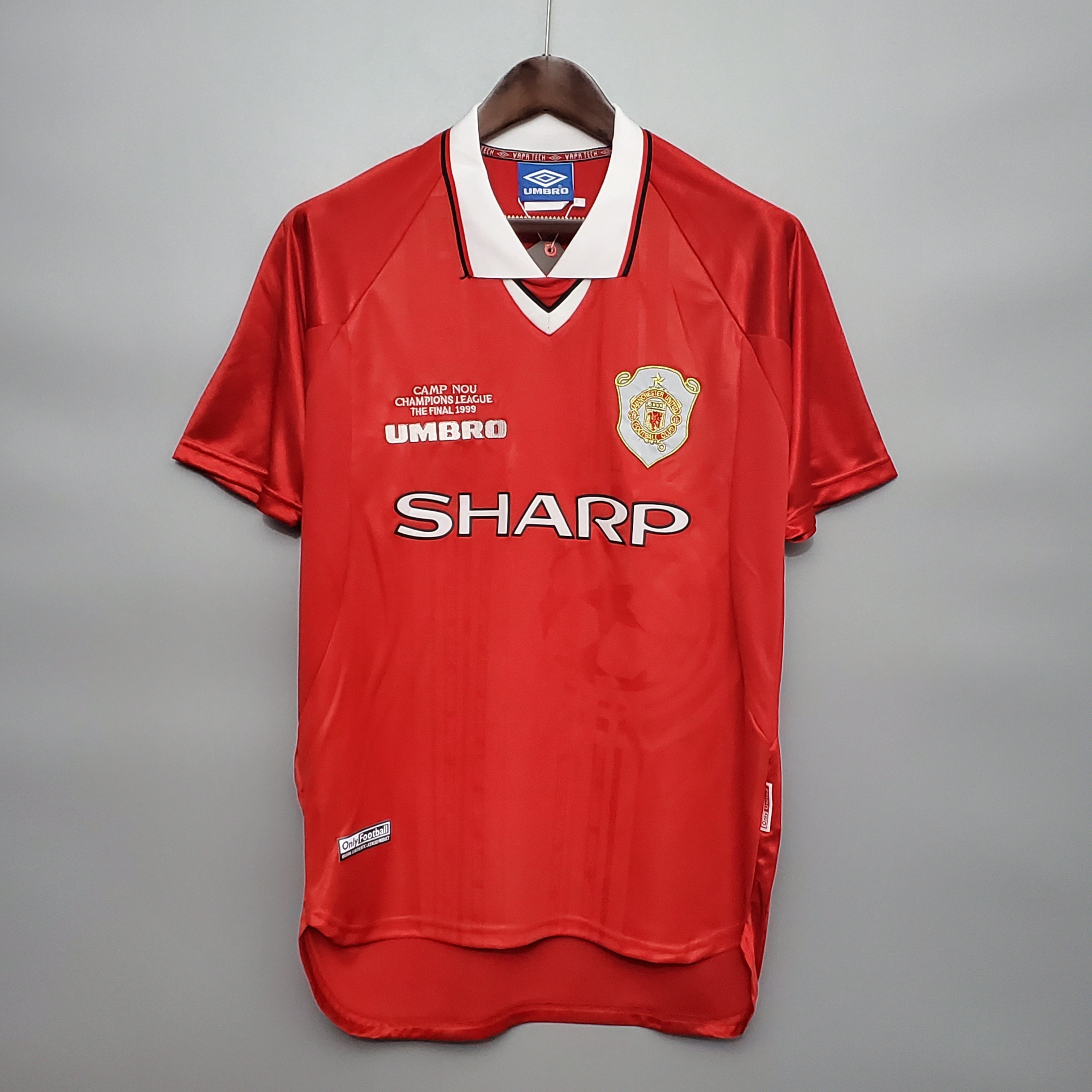 1999/2000 Manchester United Thuis Retro Shirt Champions League Finale