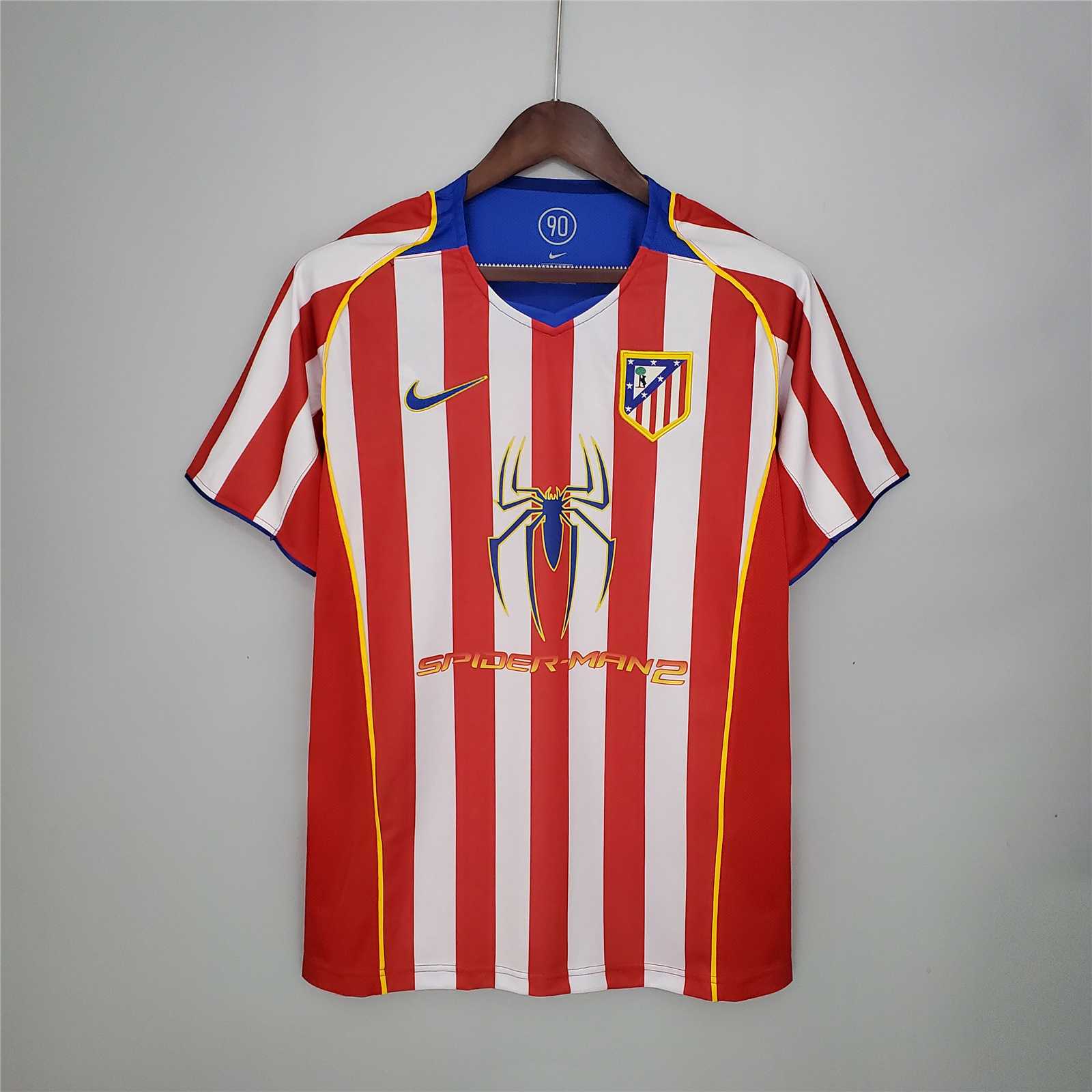 2004/2005 Spiderman Atletico Madrid Thuis Retro Shirt