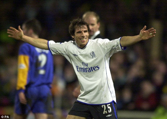 2001/2003 Chelsea Uit Wit Retro Shirt