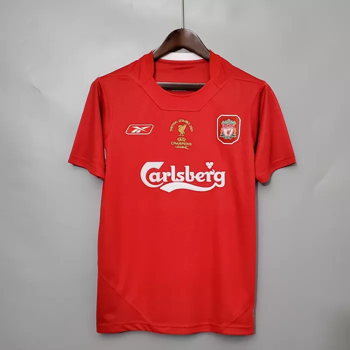 2004/2005 Liverpool Thuis Retro Shirt Champions League Finale
