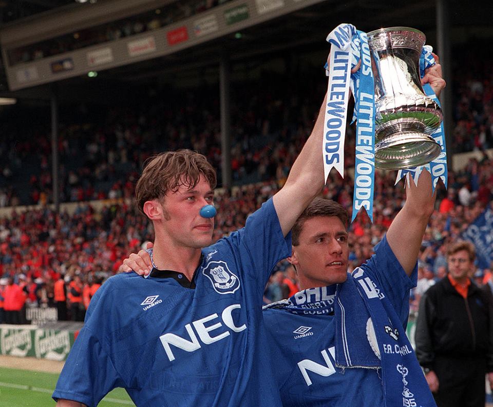 1994/1995 Everton Thuis Retro Shirt FA Cup Finale