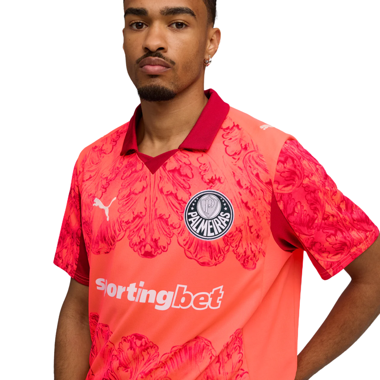 Palmeiras X KidSuper Club WM-Trikot 25/26 - Leuchtendes Rot/Dunkelrot