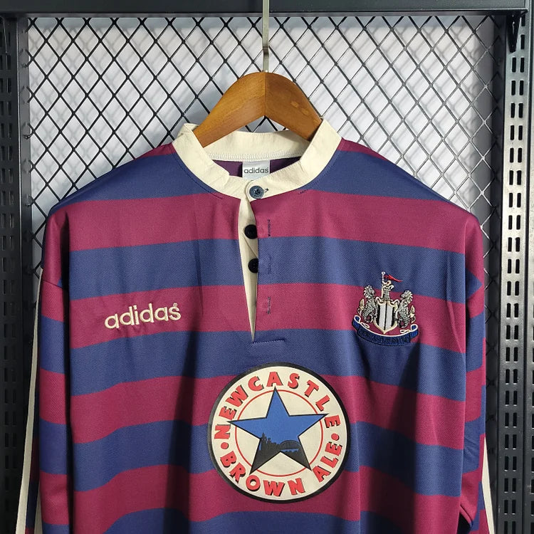 1995-1996 Newcastle United Retro Uitshirt met Lange Mouwen