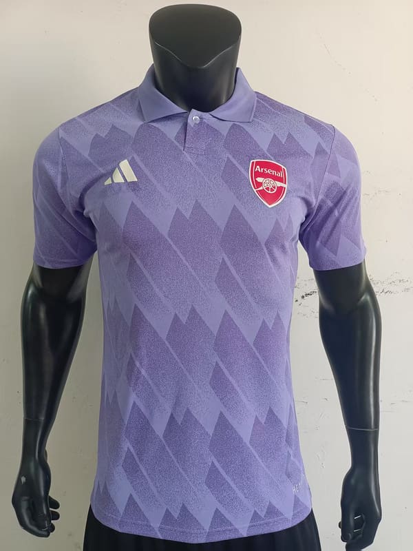Arsenal 25/26 Paarse Polo Kit – Spelersversie