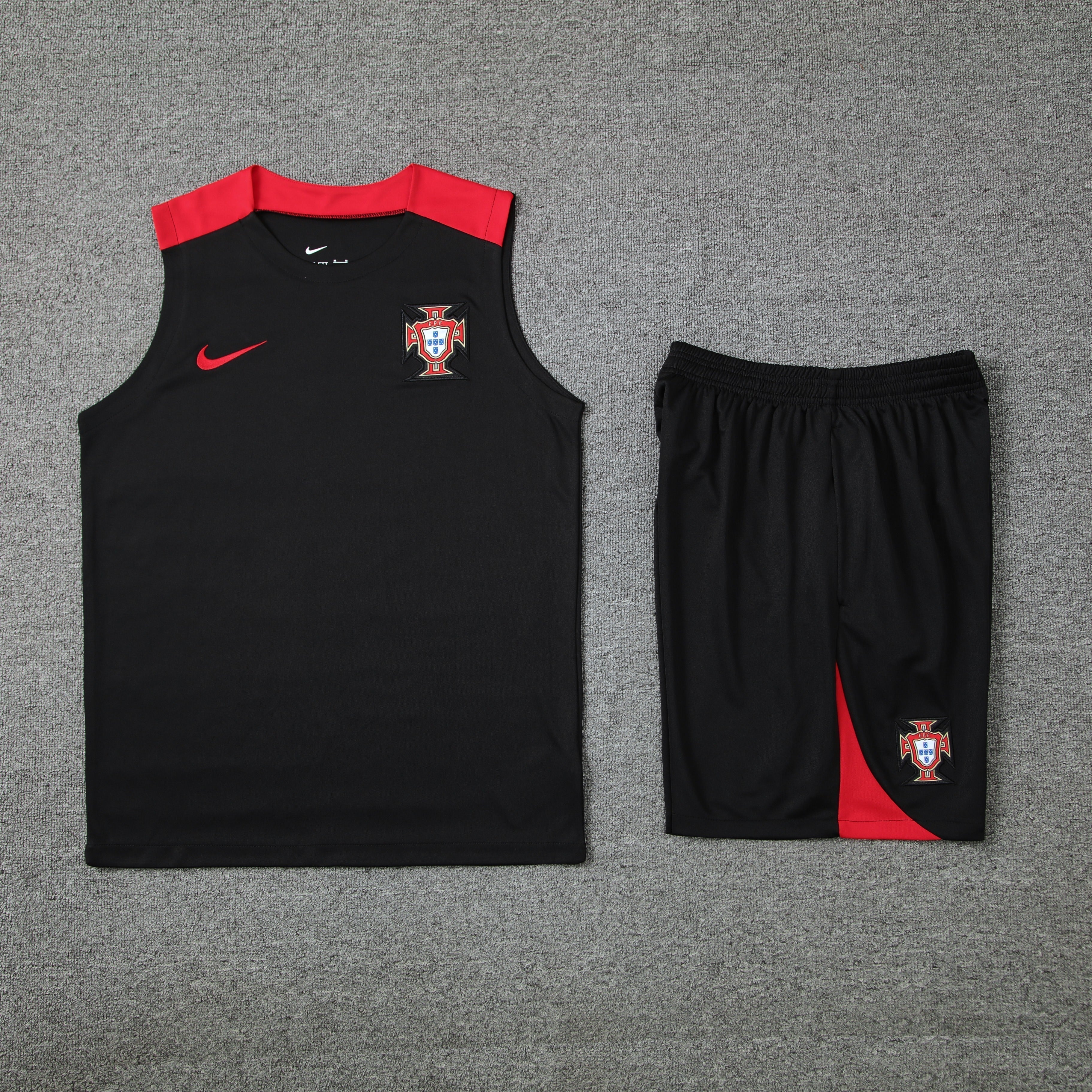 Portugal Trainingsset 2024/25 - Zwart en Rood