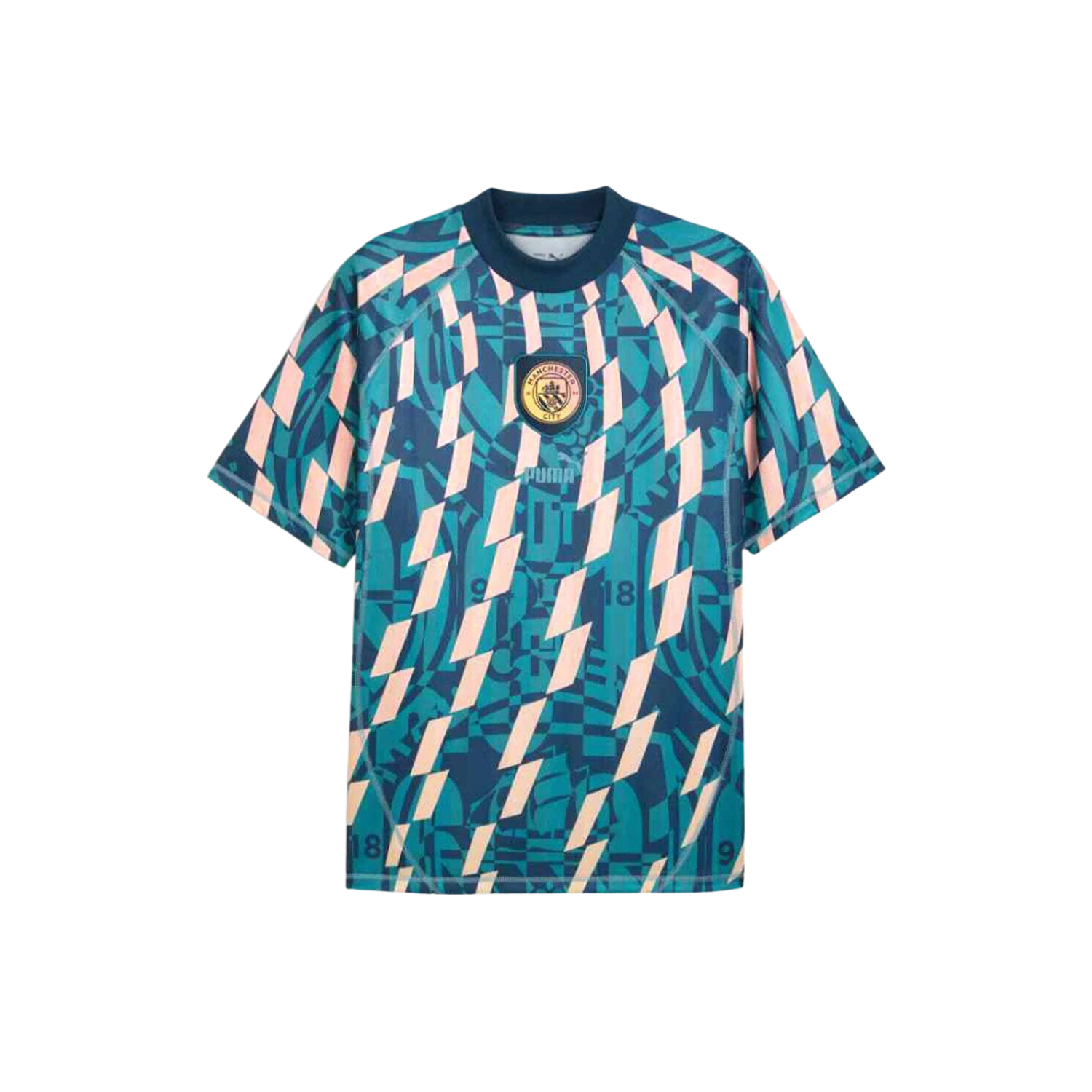 Manchester City FtblStatement Retro Shirt 24/25 - Marine Blue/Turquoise Surf