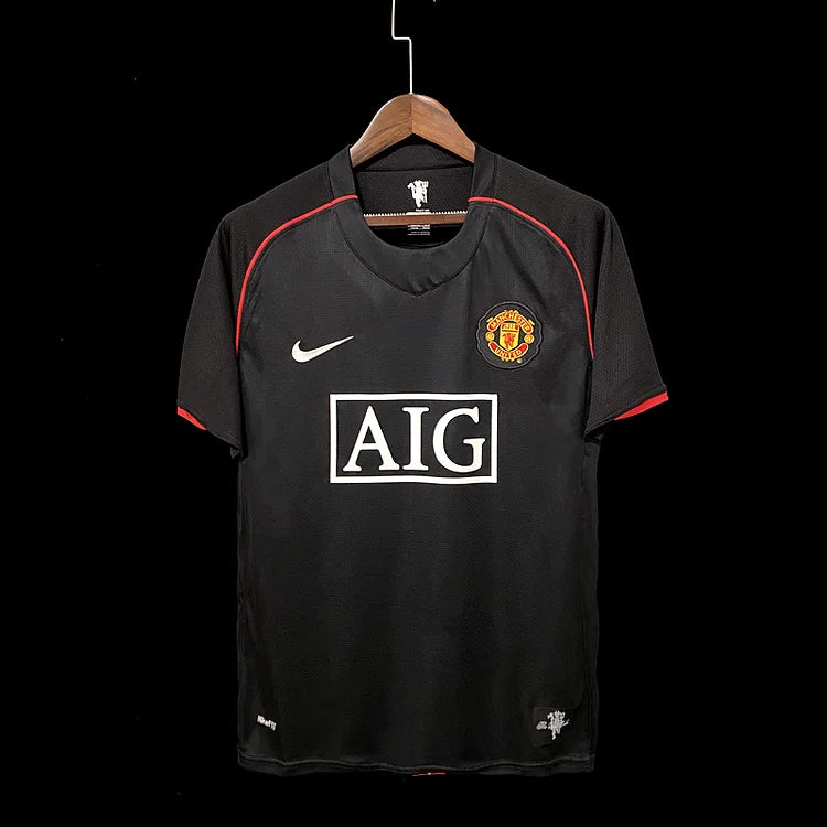 2007-2008 Manchester United Retro Derde Shirt - Zwart