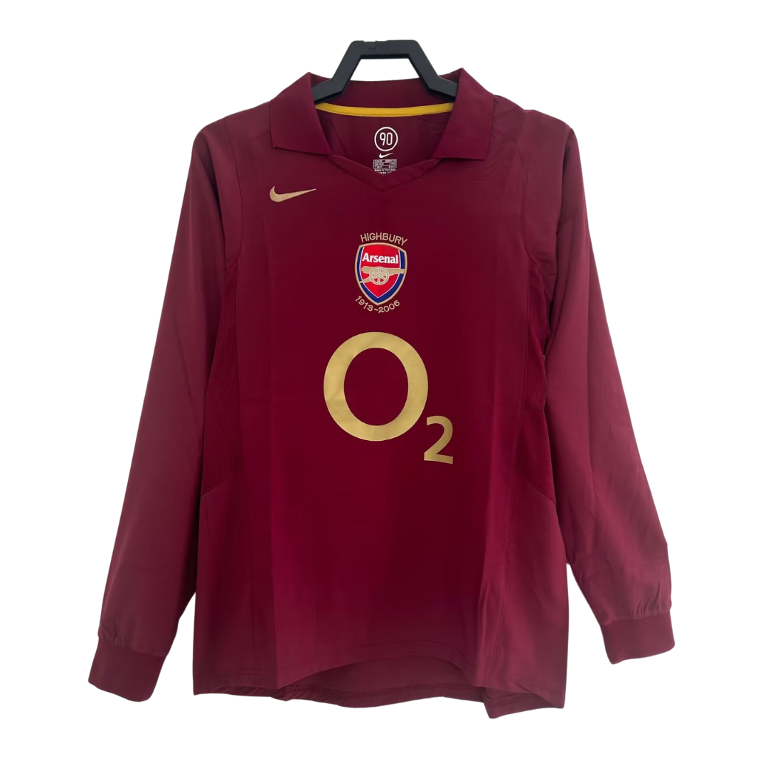 Arsenal Long Sleeve Away Shirt - 2005-06