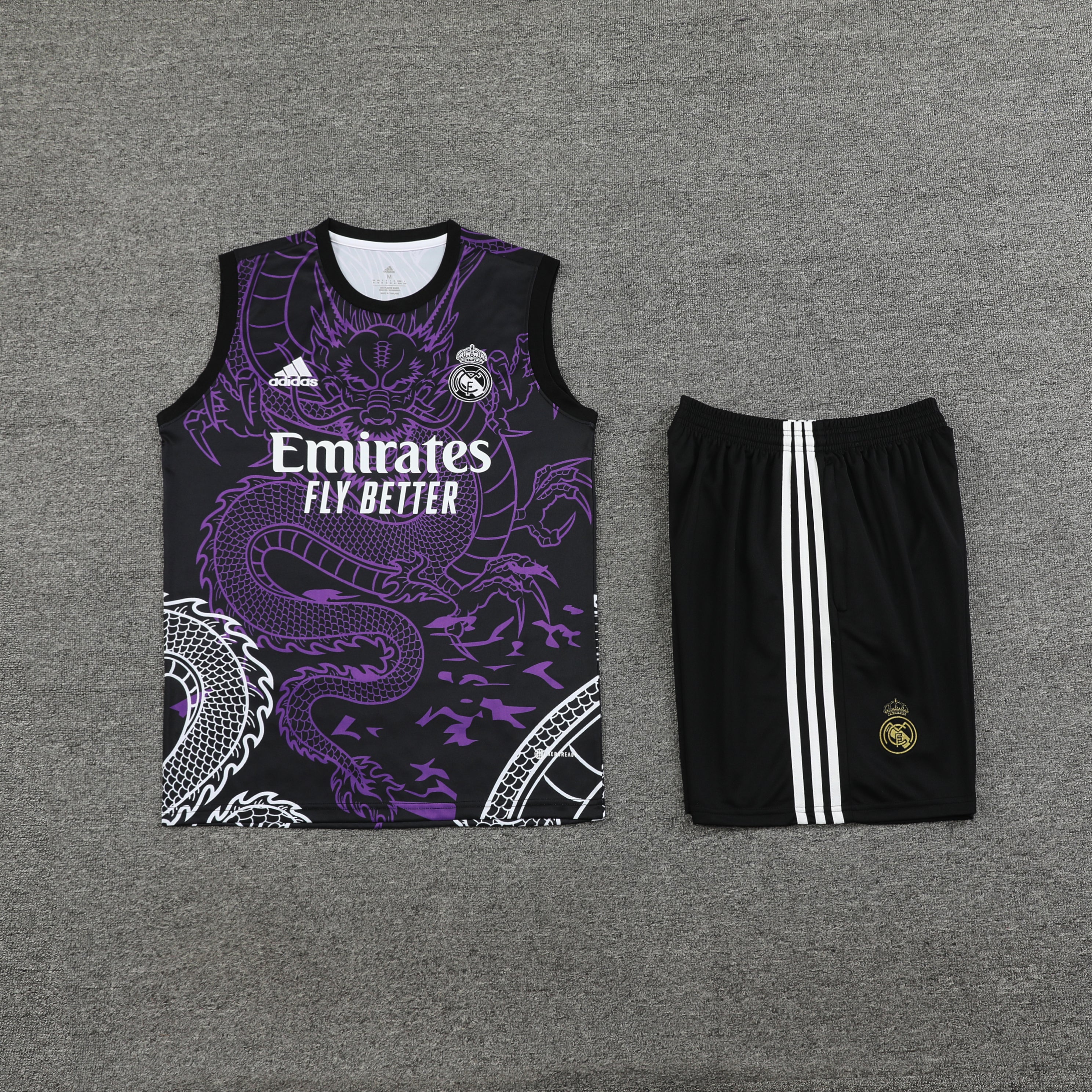 Paarse Real Madrid Dragon Trainingsset 2024/25