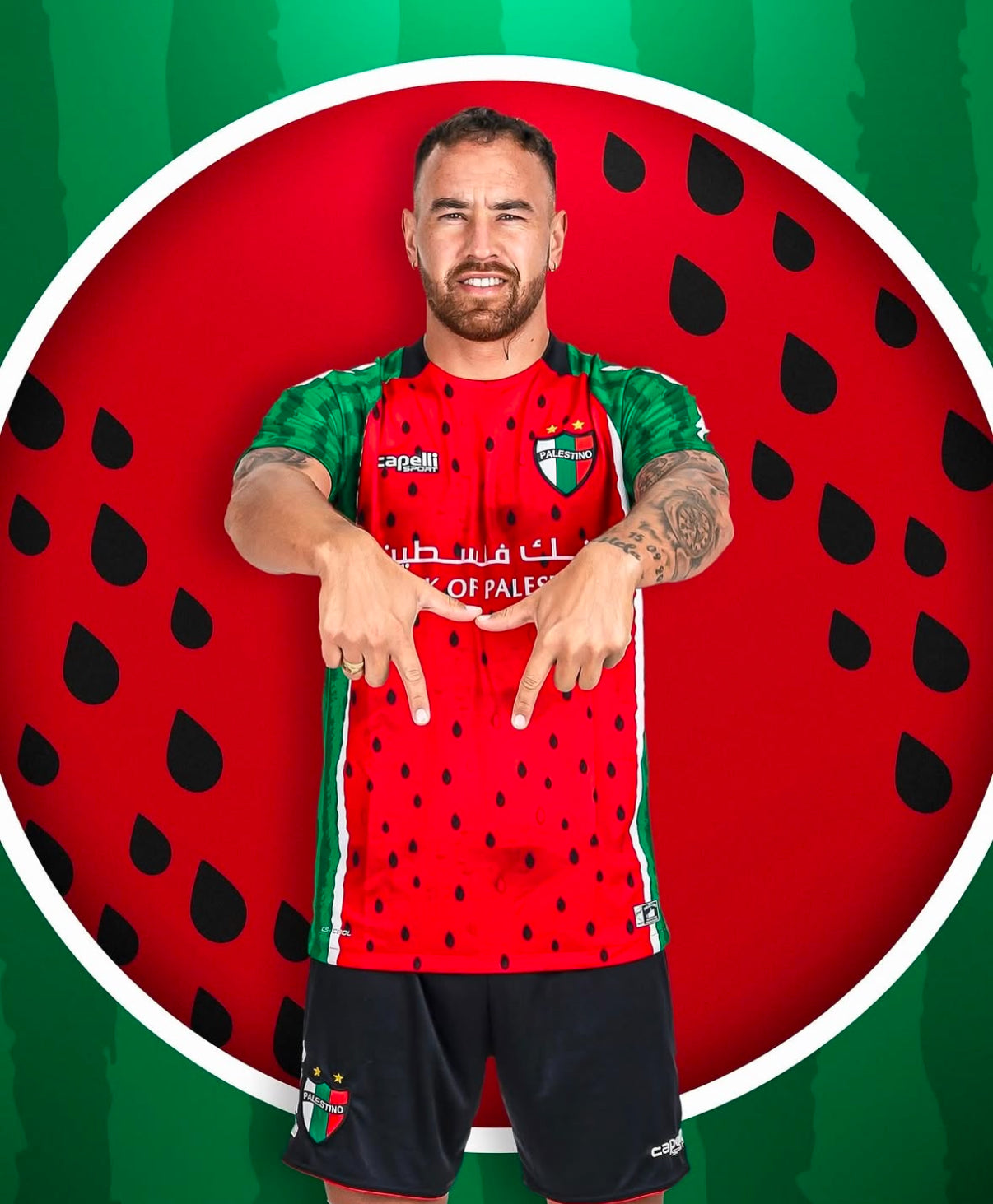 Palestine Watermelon Fußballtrikot Pelestino 2025/2026