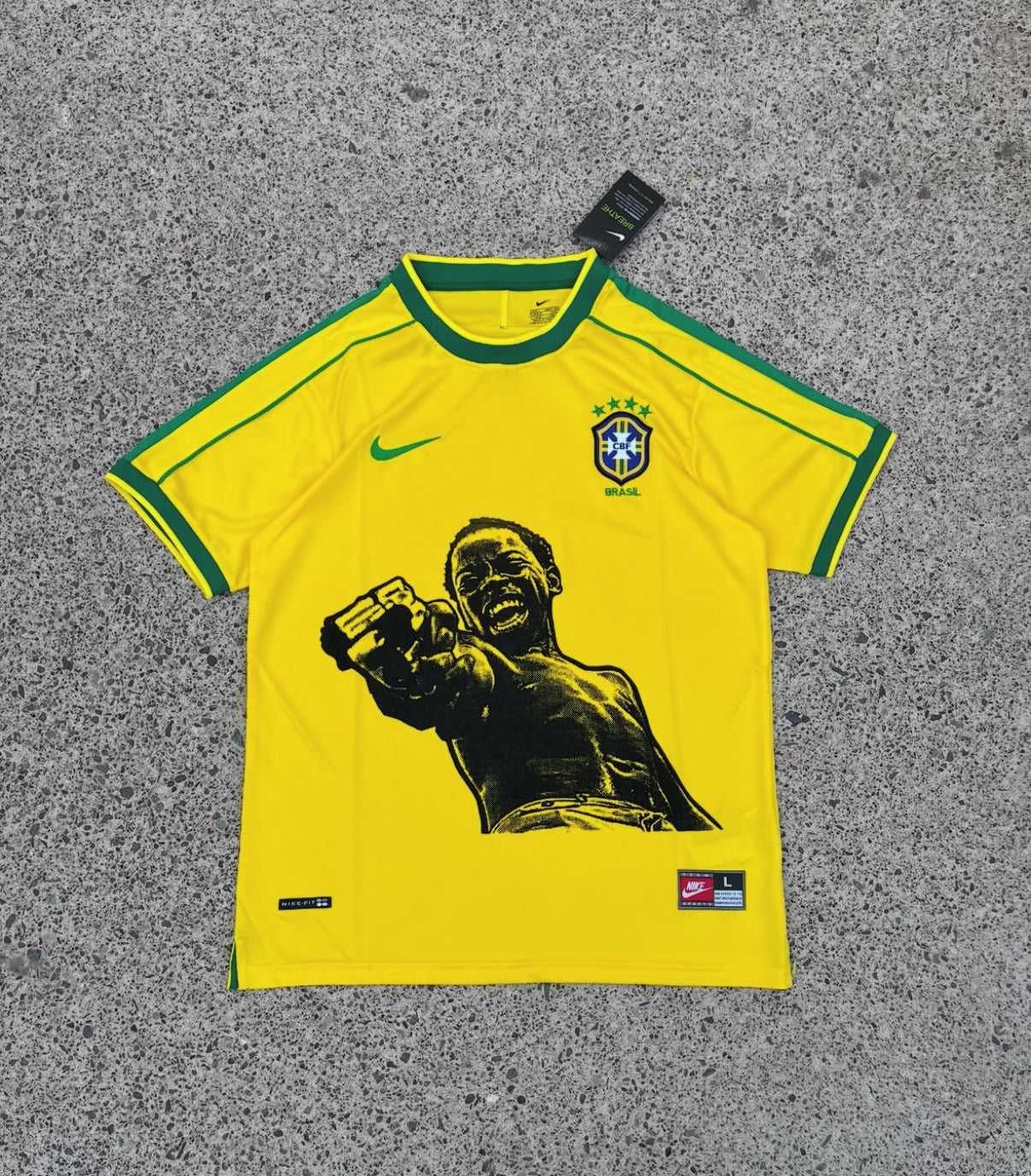 1998 Brazilië Retro Shirt Stad van God Concept