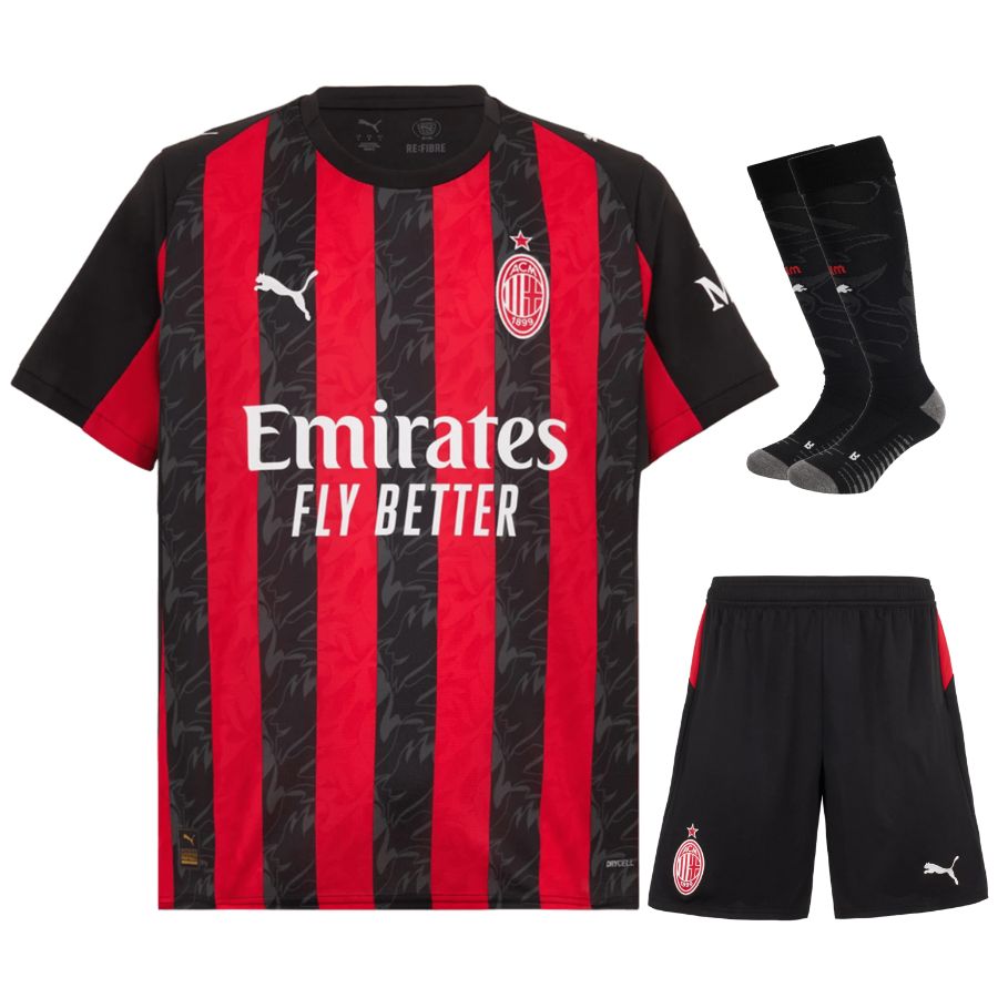 2025/26 AC Milan Kindervoetbaltenue - Thuis