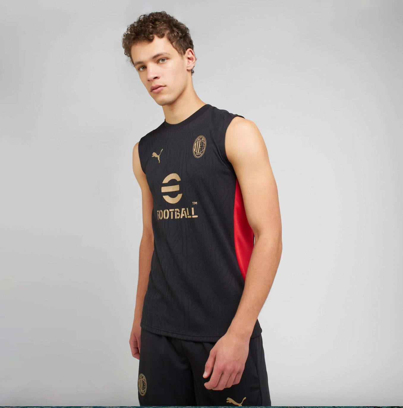 AC Milan Sleeveless Training set 2025