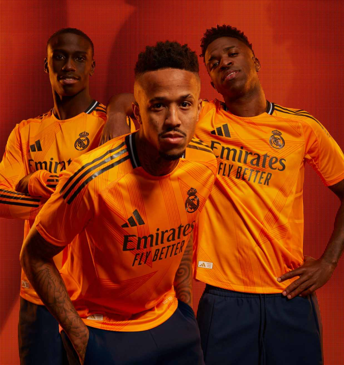 Real Madrid Auswärtstrikot 2024/2025 orange
