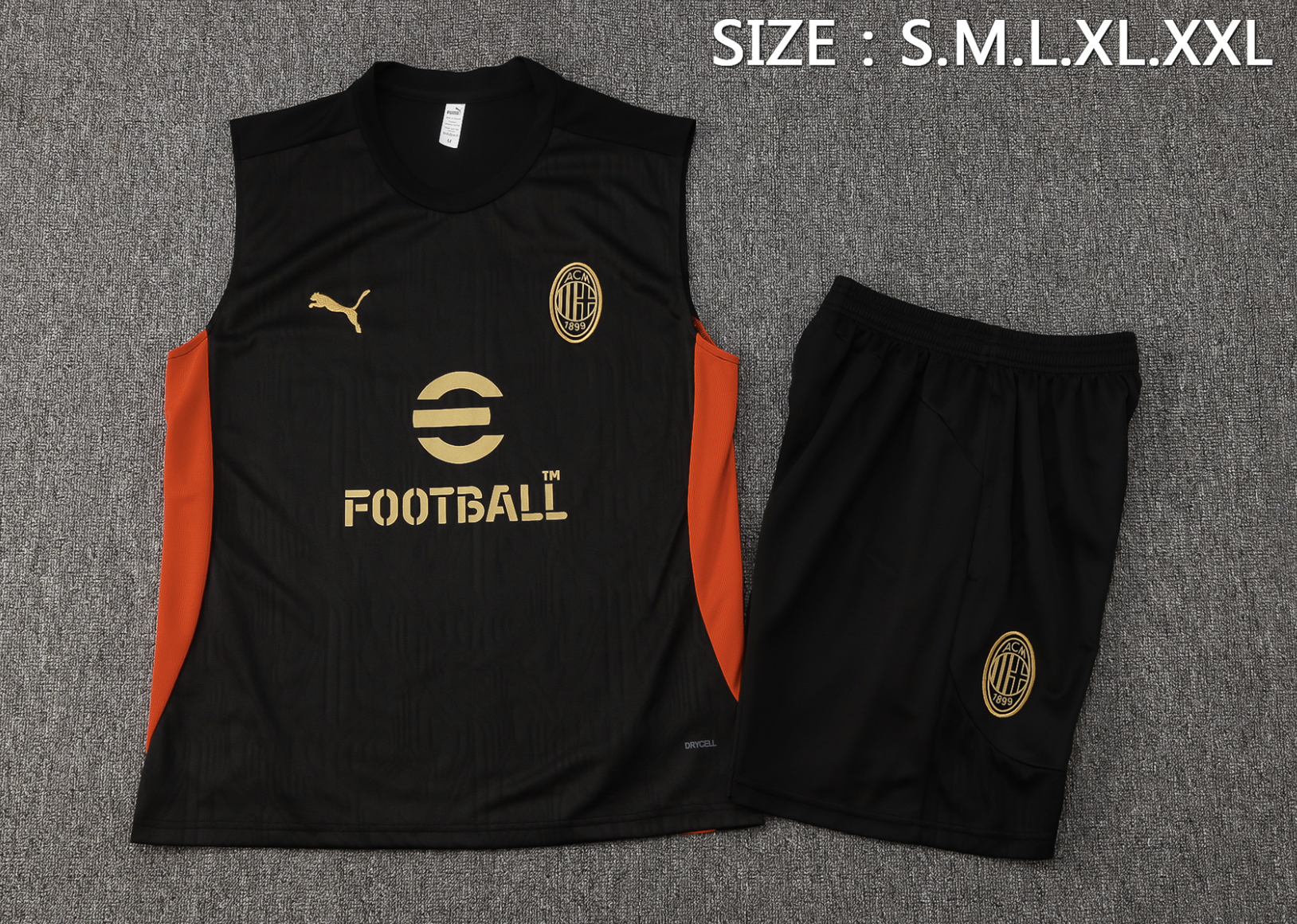AC Milan Sleeveless Training set 2025