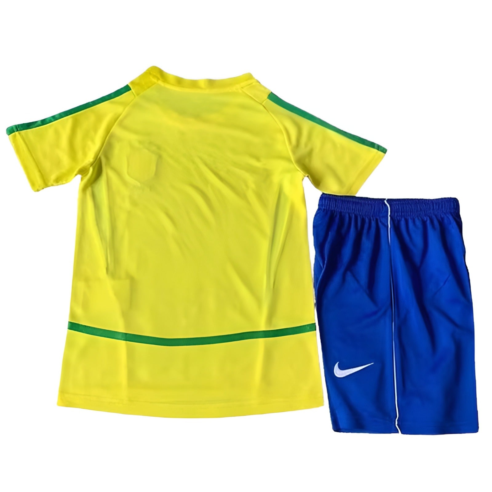 Retro Brazil Home Kids Kit 2002 Football Shirt