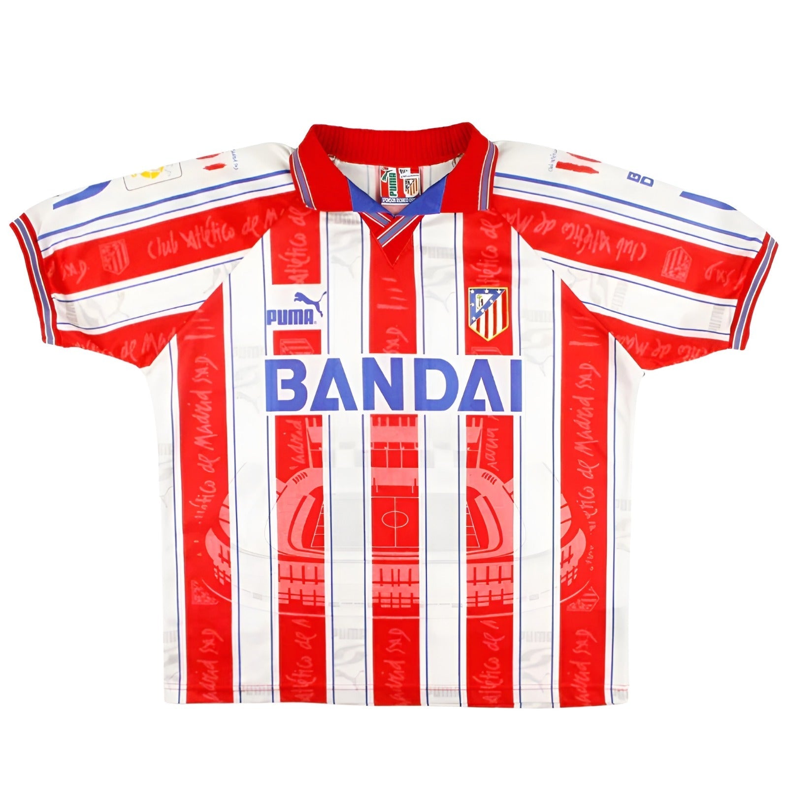 Retro Atlético Madrid Home Shirt 1996/1997 Football Shirt
