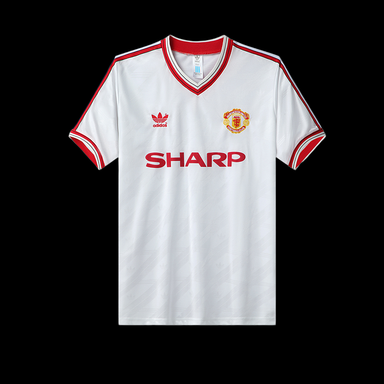 1986-1988 Manchester United Retro Uitshirt - Wit