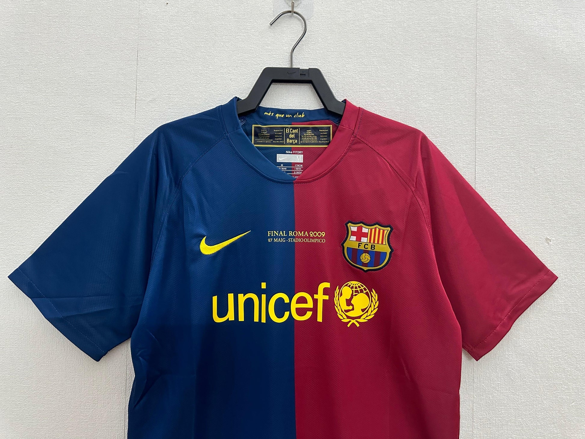 Retro Barcelona Champions League 2008-09 Home Jersey