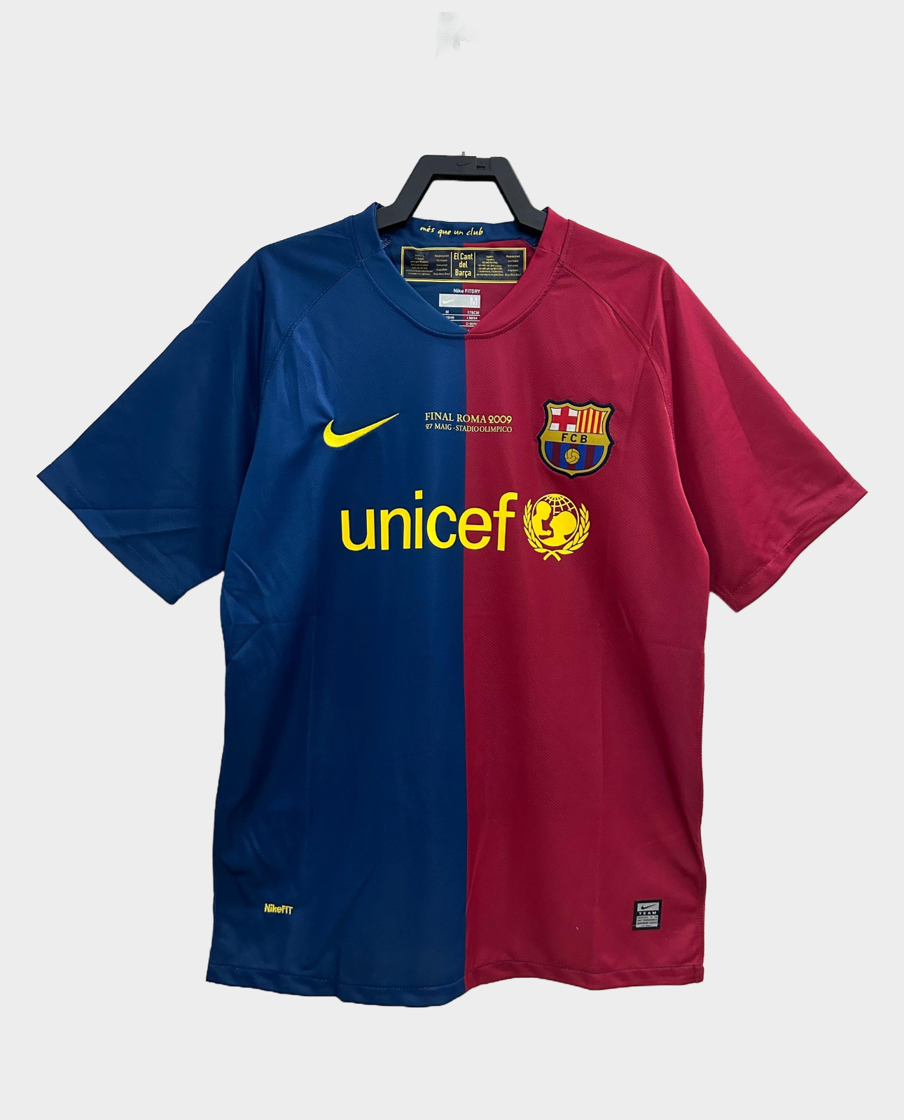 Retro Barcelona Champions League 2008-09 Home Jersey