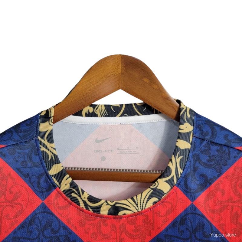 Barcelona Trainingsshirt Rood 23-24 - Fanversie