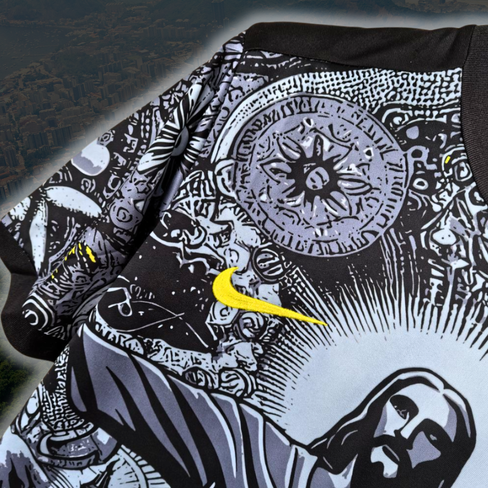 Brazilië Jezus Shirt - 2024/25 Zwarte Speciale Editie