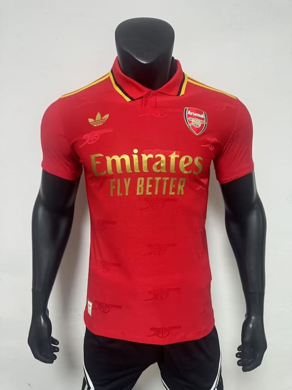 Arsenal 25/26 Polo Rood Tenue – Spelersversie