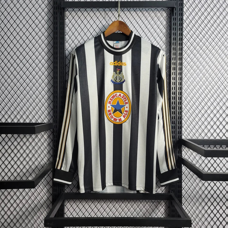 1995-1997 Newcastle United Retro Lange Mouw Thuisshirt
