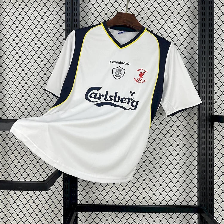 Liverpool Retro Uitshirt 2001-2002