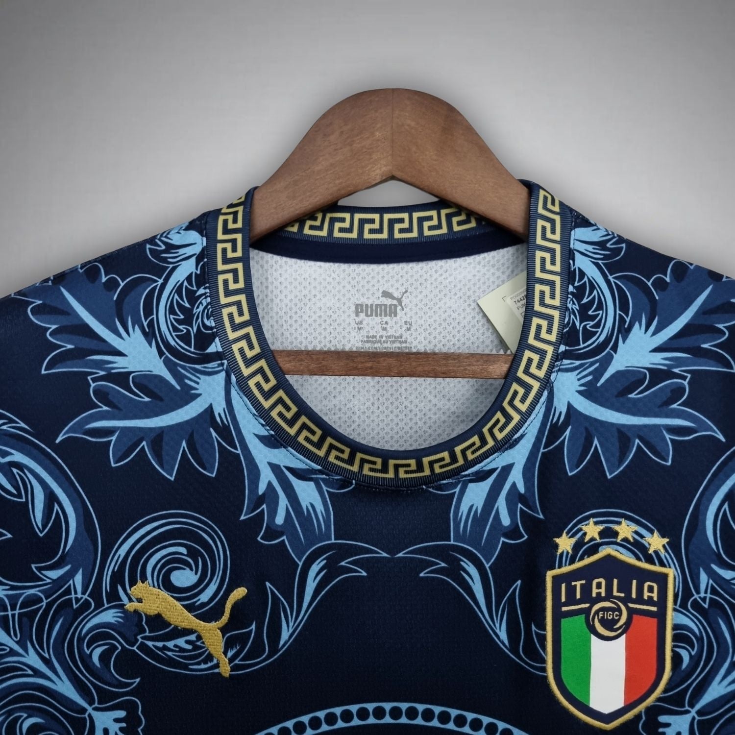Italië Versace Donkerblauwe Kit