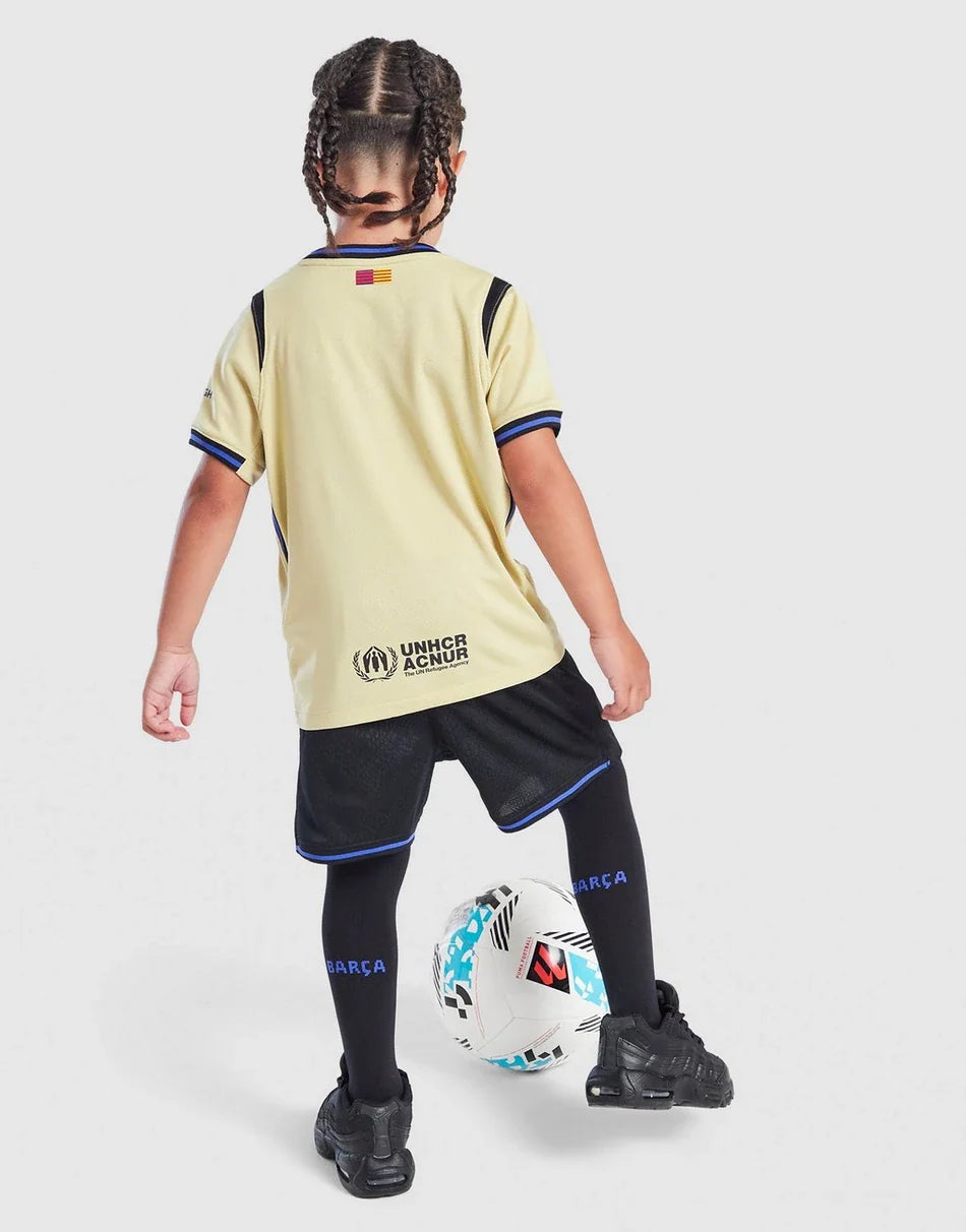 FC Barcelona 2025/26 Away Kit Kids