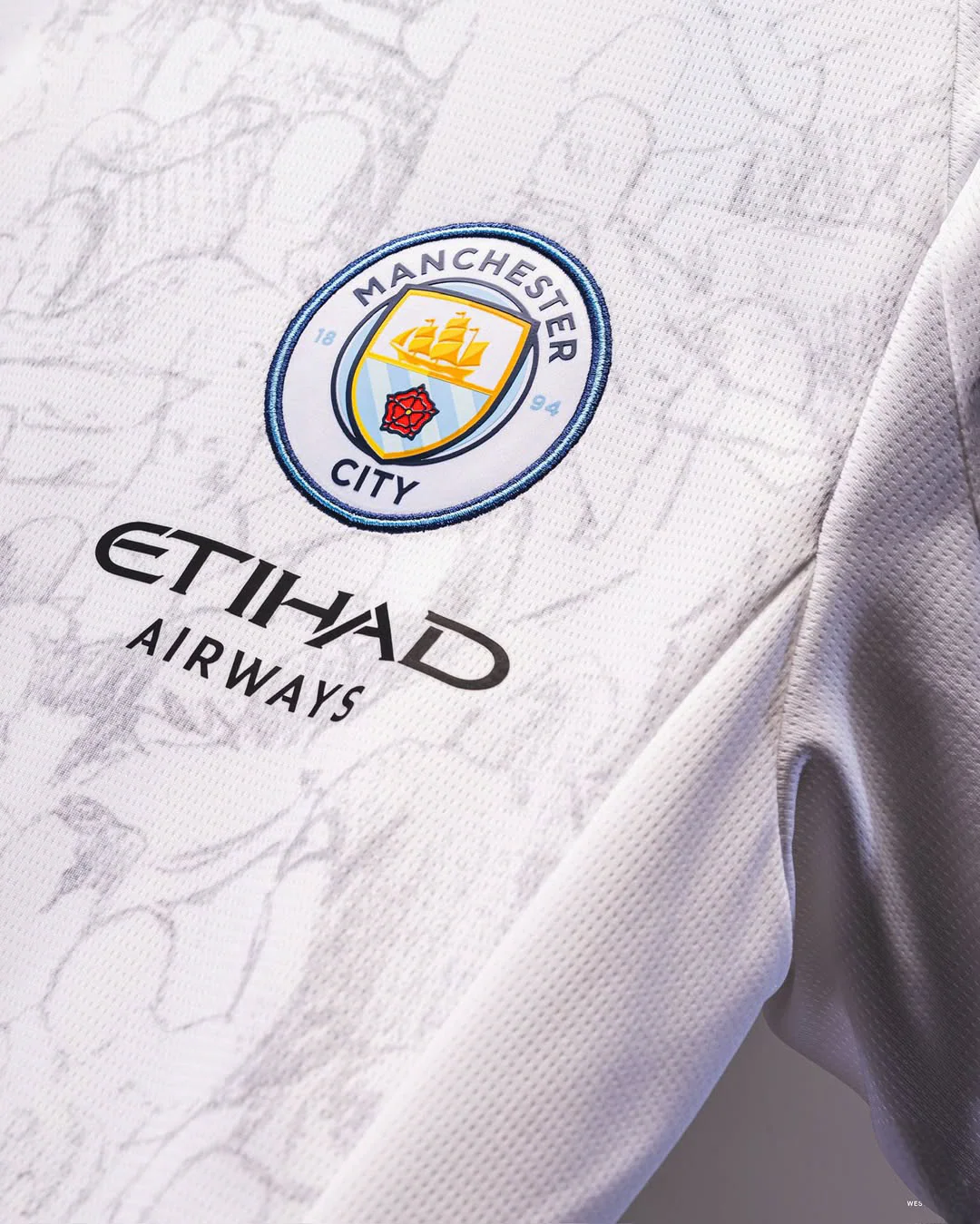 Manchester City Away White Jersey 2025-26 Player Version
