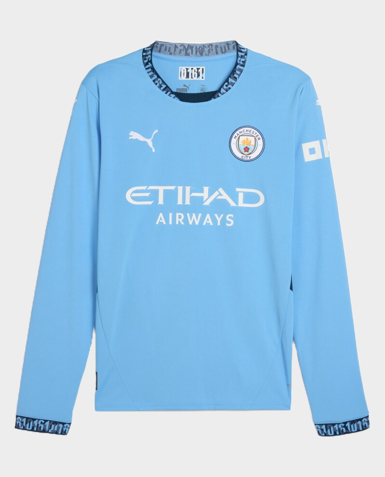 Manchester City Full Sleeve Home Blue Jersey 2024-25 Fan Version