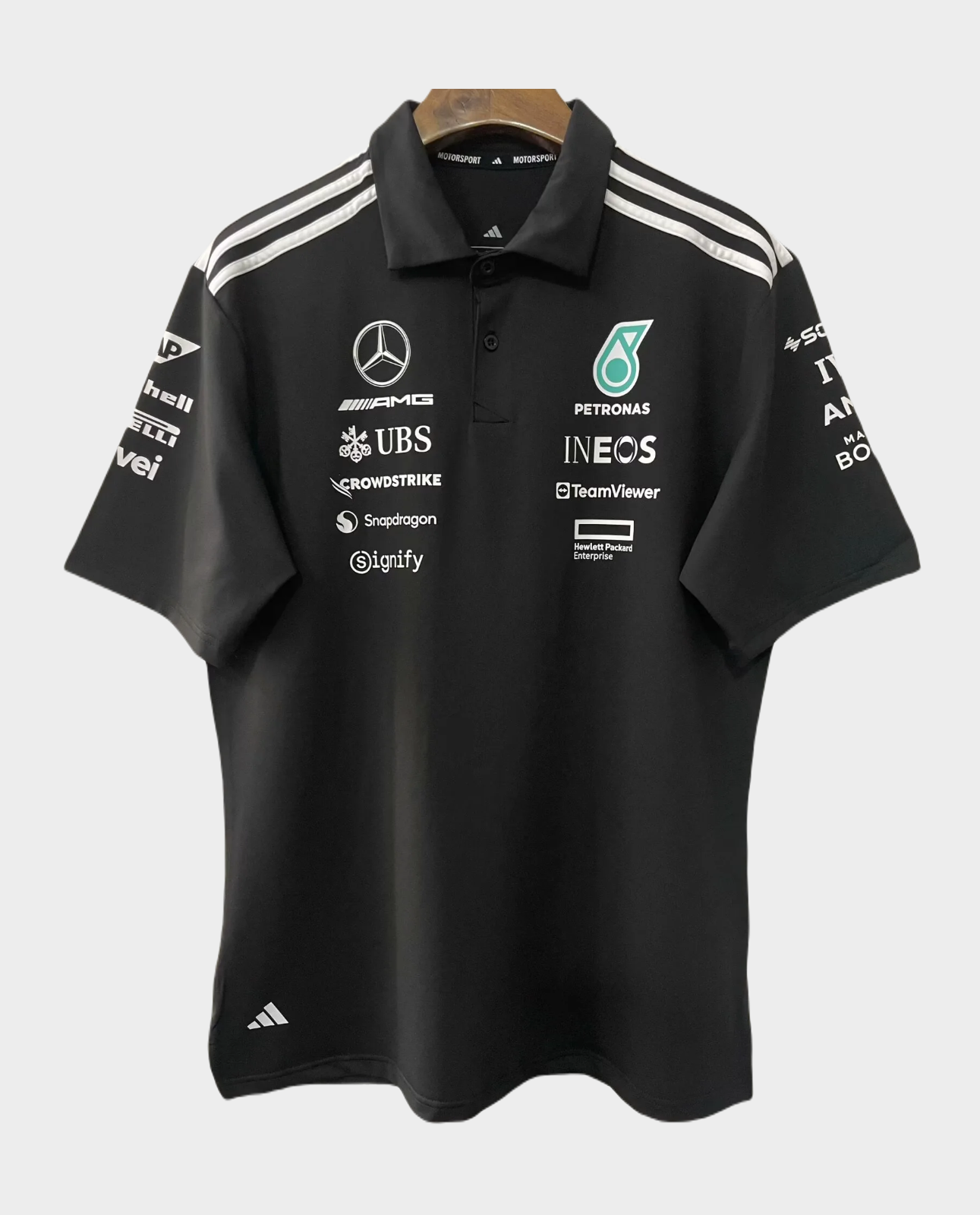 Mercedes AMG Petronas F1 Racing Team Black Polo 2025