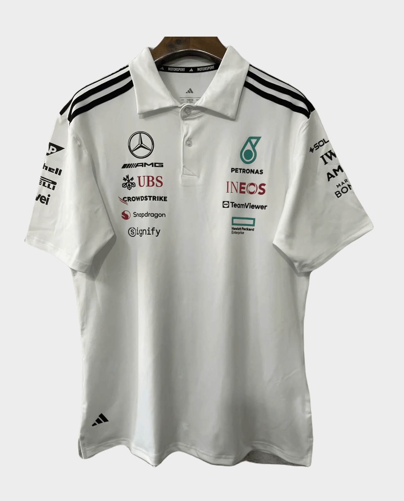 Mercedes AMG Petronas F1 Racing Team White Polo 2025