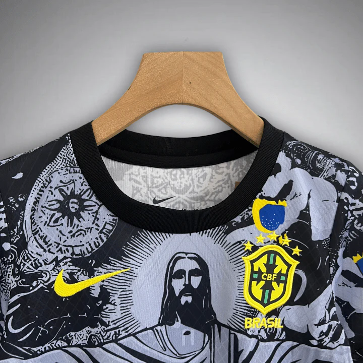 Brazil Christ THE REDEEMER Limited Edition Black 2025-26 Jersey Player Version