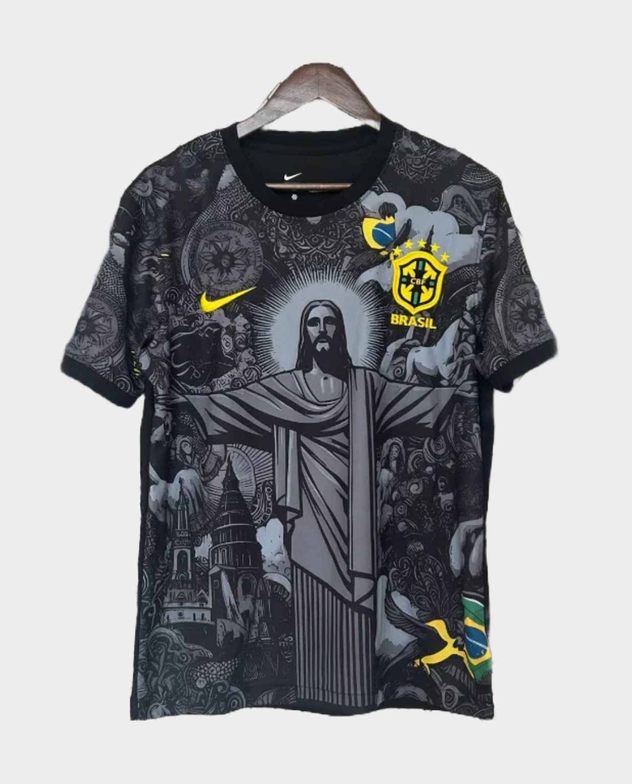 Brazil Christ THE REDEEMER Limited Edition Black 2025-26 Jersey Player Version