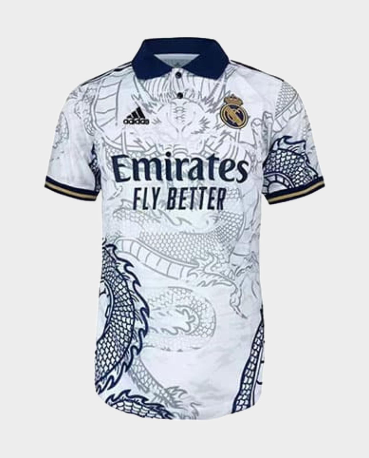 Real Madrid SE White Dragon Jersey Player Version
